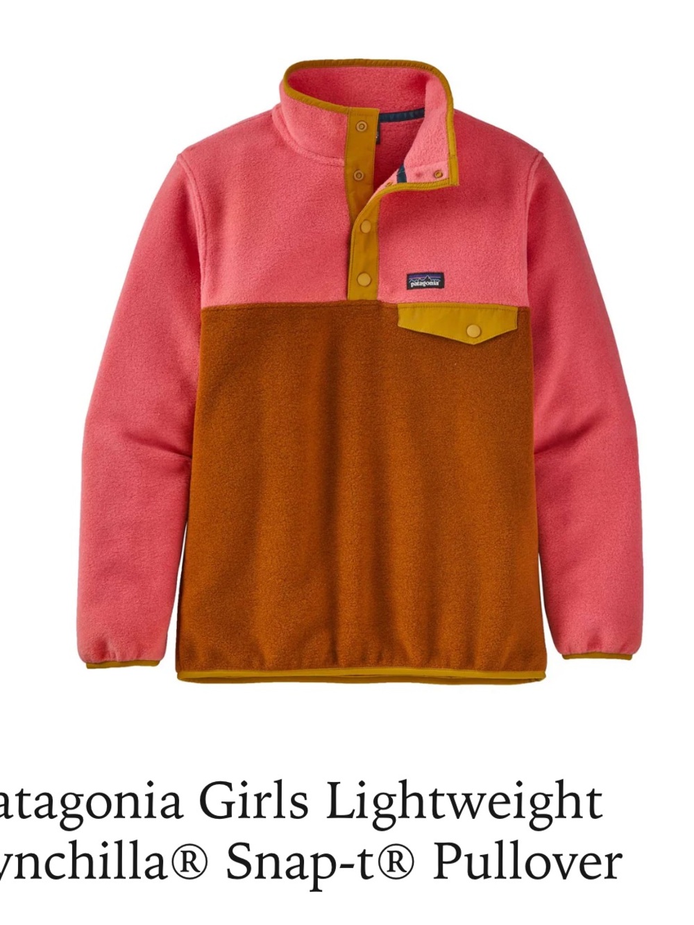 Patagonia Synchilla girls XL